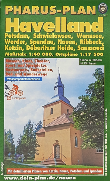 Pharus-Freizeitkarte: Havelland